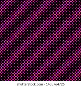 Deep pink seamless geometrical dot pattern background - abstract vector graphic design from circles