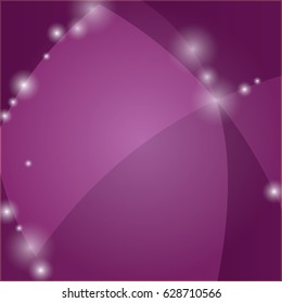 Deep purple abstract backgrouns with lights. Vector illustration.