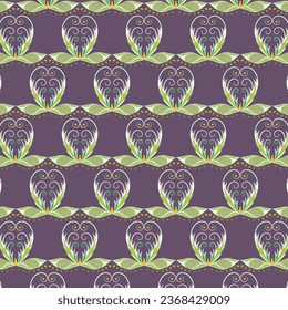 Deep Purple background with abstract pattern