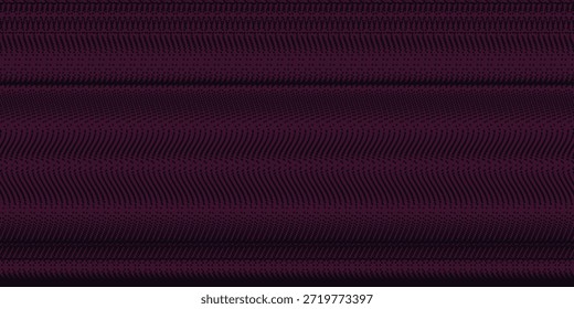 Fundo roxo profundo com textura ondulada fina e padrão de matriz de pontos uniforme. Adequado para design moderno, papéis de parede e projetos digitais.