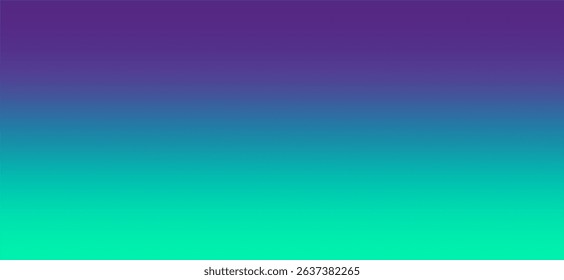 A deep purple at the top, which blends into a rich blue in the middle, and then transitions to a vibrant turquoise or teal green at the bottom.