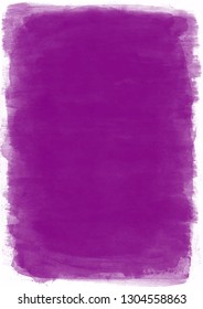 Deep purple watercolor vertical background. Created with real brush strokes. Vector.