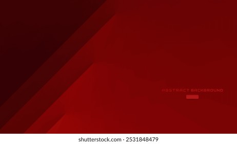 A deep red abstract background with geometric shapes and minimal text for design purposes.