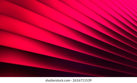 Deep red background with abstract glowing diagonal layered dynamic lines. Vibrant design full of intensity passion and depth. Perfect for posters, digital art, branding and modern visual concepts