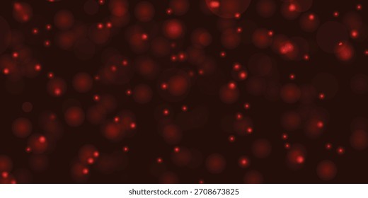 Fondo Abstractas de las luces rojas profundas de Bokeh con las partículas brillantes