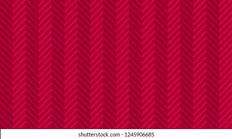 Deep red burgundy chevron zigzag seamless pattern with light festive lines. Halftone template wallpaper. Background for birth invite card. Herringbone vector sharp and jagged waves. Luxury modern VIP 