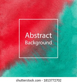 Deep Red and green watercolor texture backgroundDeep Red and green watercolor texture background