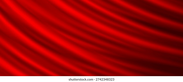 Ondas luminosas rojas profundas