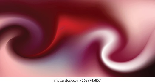 Deep Red and Maroon Gradient Swirl Abstract Background: Elegant Wavy Texture for Sophisticated Digital Artwork