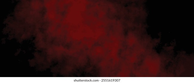 Deep Red Mist and Smoky Fog Forming an Abstract, Atmospheric Scene with a Dark and Foreboding Tone
