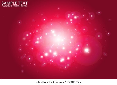 Deep red space abstract vector background sparks - Vector shiny red space background illustration