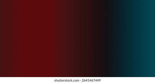 Deep red to teal black gradient abstract background – dramatic and bold color transition design perfect for dark tech themes, poster art, sci-fi visuals, luxury ads, or stylish digital textures.