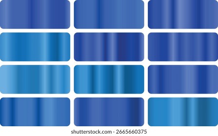 Conjunto de degradado de zafiro profundo con ricos tonos azules y joya, perfecto para diseños de lujo, marca corporativa y llamativos fondos digitales de alta gama.