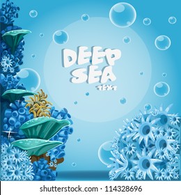Deep sea blue background