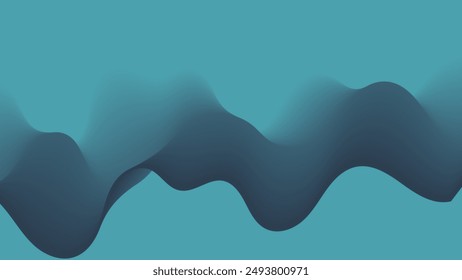 Deep sea color abstract wave background. Modern design template for web cover	