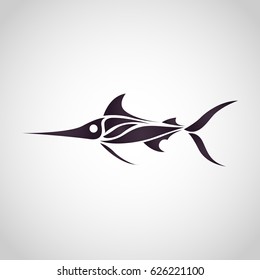 deep sea fish logo vector icon illustration design