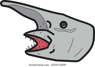 the deep sea goblin shark