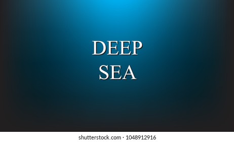 Deep Sea Illustrator, Blue Mesh gradient background, vector Illustration