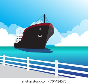 Deep Sea Port vector drawn