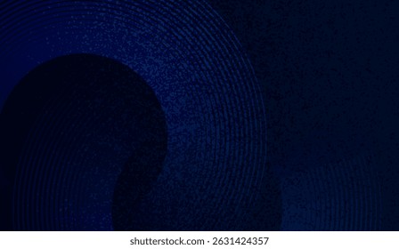 Deep Sea Symphony: Un Abstractas fondo degradado azul oscuro con sutiles patrones de círculos concéntricos que evocan la profundidad marina y la sutileza texturizada para aplicaciones de diseño moderno