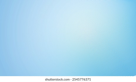 Fundo abstrato do gradiente azul celeste profundo com listras curva linha vetor imagem