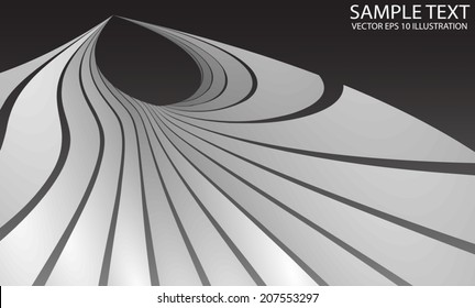 Deep space abstract background illustration - Abstract circular vector design  template