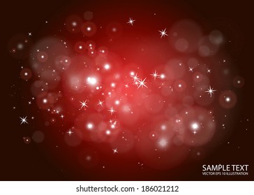Deep space abstract  flares background design template - Vector sparkling  space  background illustration