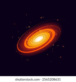 Deep space backgroun with galaxy