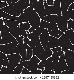 Deep space constellation vector repeat pattern.