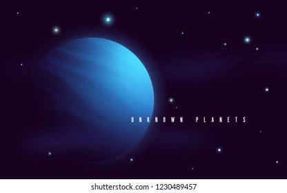 Deep space sci-fi abstract vector illustration, background, poster.