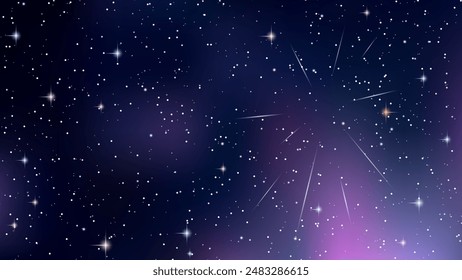 Deep space vector illustration. Background for presentation, landing page, booklet, banner