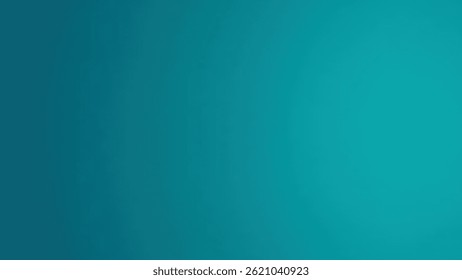 A deep teal gradient background with smooth transition from dark to light, creating calm and modern abstract texture, perfect for design or presentation use