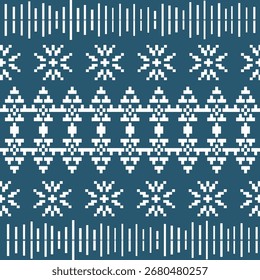 Faixa de disparo de pixel sem costura profunda - fundo de tarja geométrica folclórica tailandesa em negrito