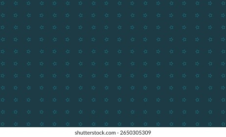 Deep teal vector background with subtle teal star outlines. Ideal for calm, modern, or sophisticated design projects.