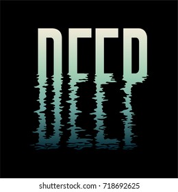 Deep text seems to be under the sea