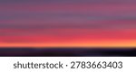 Deep twilight sunset gradient background with natural horizontal color bands. Rich red and orange sunglow transition into dark violet and midnight blue evening sky. Vector illustration