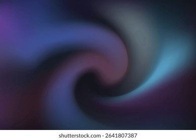 Deep Twirl Nebula: Mesmerizing Abstract Gradient Background with Dark Blue and Purple