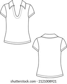 Deep V Neck Top, Cap Sleeve Top