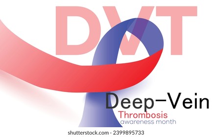 Deep vein thrombosis awareness month. background, banner, card, poster, template. Vector illustration.