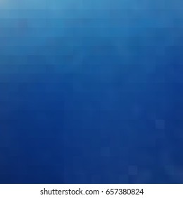 Deep water, abstract blue  background. Vector geometric illustration.