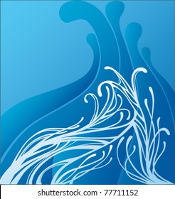 deep water vector background