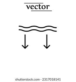 Deep Water vector icon illustration on white background..eps