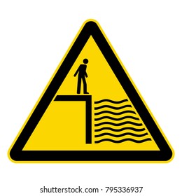 Deep Water Warning Sign