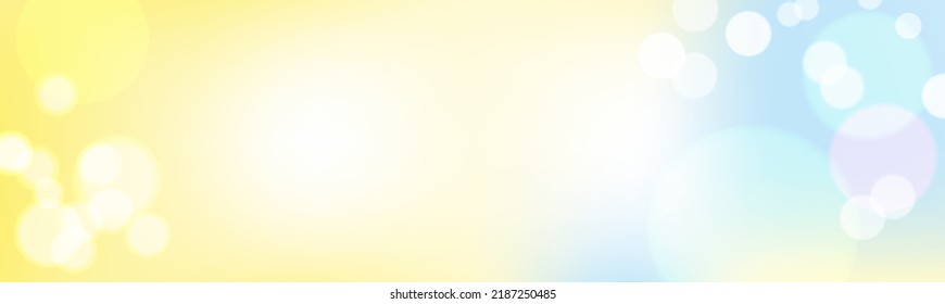 deep yellow blue banner with glowing white and light blue dots, 
 multicolor in yellow tones and shades. Design element for presentation, poster, advertisement banner. 