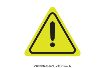 Deep Yellow Color Dangerous Sign 