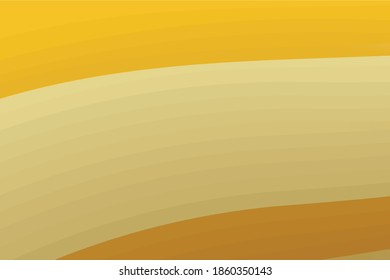 Deep yellow from light to dark + banana yellow lightest shade 
color pallet, design showing - horizontal curves strips with lighter color in center for text matter