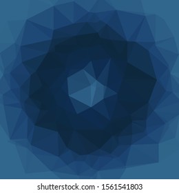 deepblue Color Abstract trianglify Generative Art background illustration