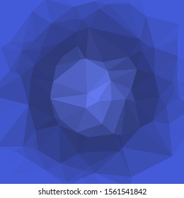 deepblue Color Abstract trianglify Generative Art background illustration