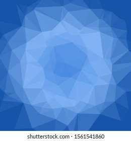 deepblue Color Abstract trianglify Generative Art background illustration
