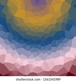 deepblue Color Abstract trianglify Generative Art background illustration